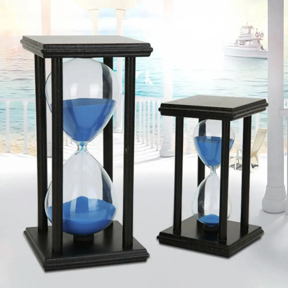 45/60min Clocks Hourglasses Timer Sand Clock Wooden Sandglass Xmas Gift Desktop Ornaments Shower Timer Kitchen School Home Decor 3