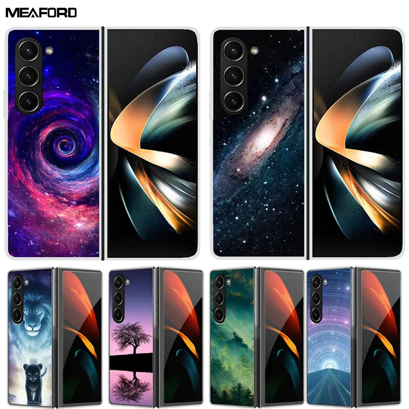 Per Samsung Z Fold 5 5G Custodia Zfold5 5G Custodia Posteriore Verniciata In Plastica Rigida Trasparente Per Pc Per Samsung Galaxy Z Fold5 5G Copertur