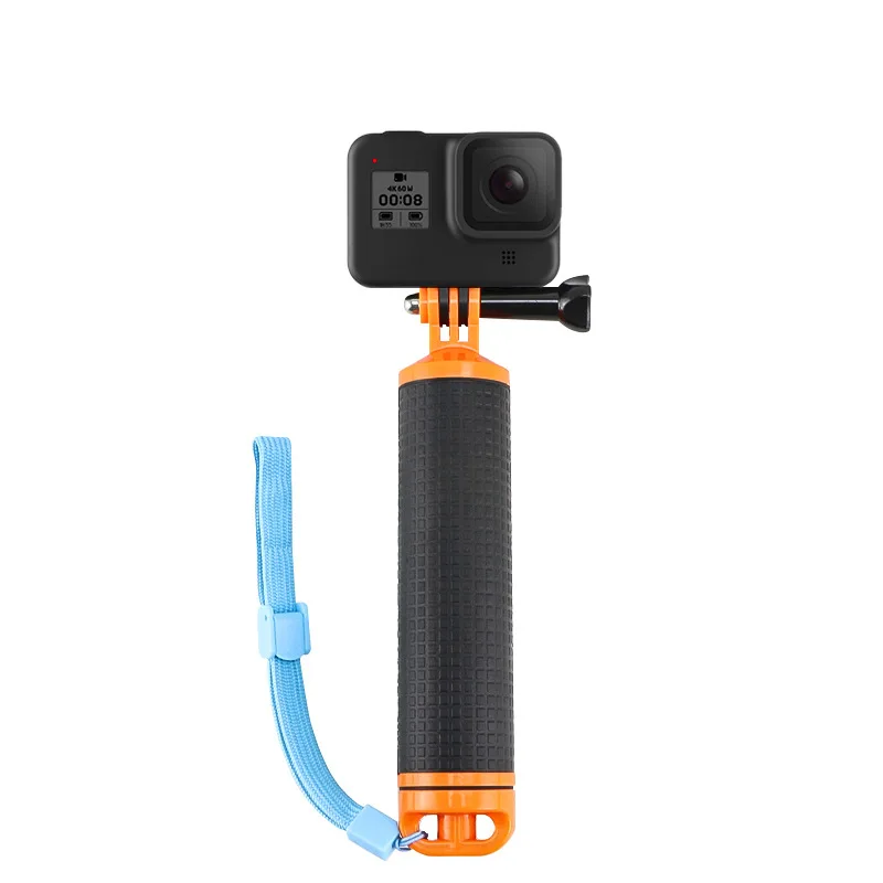 Description Picture 2 of itemAction Camera Handler Floating Hand Grip Holder Mount for GoPro 12 11 10 9 Insta360 X4 X3 Underwater Camcorder Diving Snorkeling