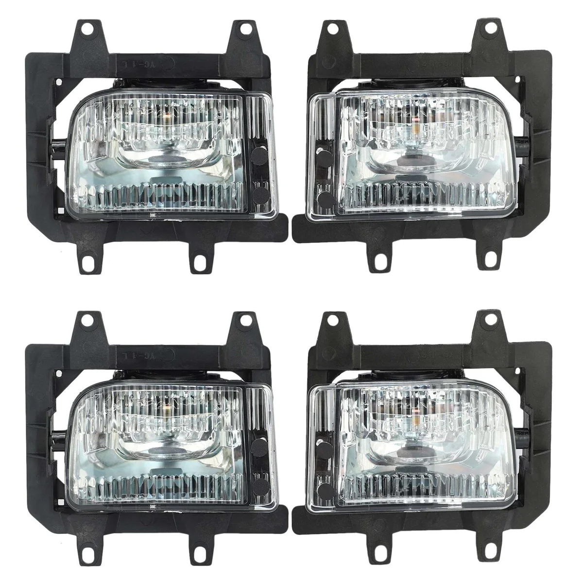 

4Pcs Crystal Clear Lens Cover Front Bumper Fog Light Lamps House for Bmw E30 318I 318is 325I 325is 325E 325Es 325Ix