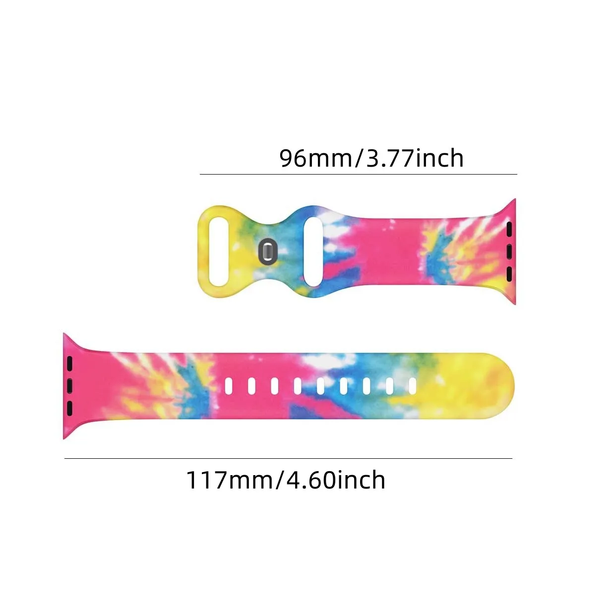 Vibrant Patterned Silicone Watch Strap - Premium Quality & Stylish Design