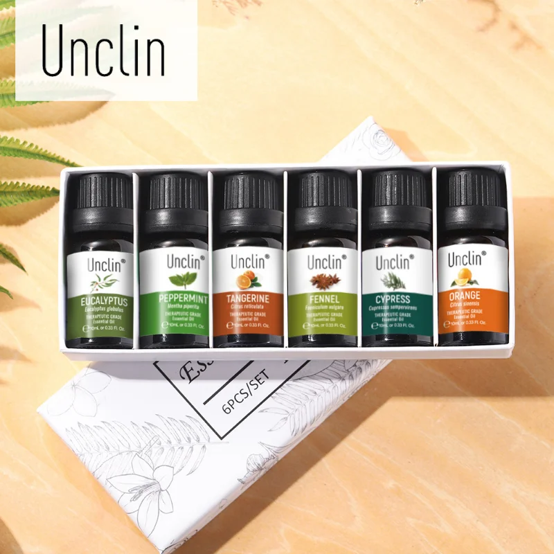 Monofilament Essential Oil Set 10ML 6-piece Pure Plant Extract Home Aromatherapy Machine Humidifier