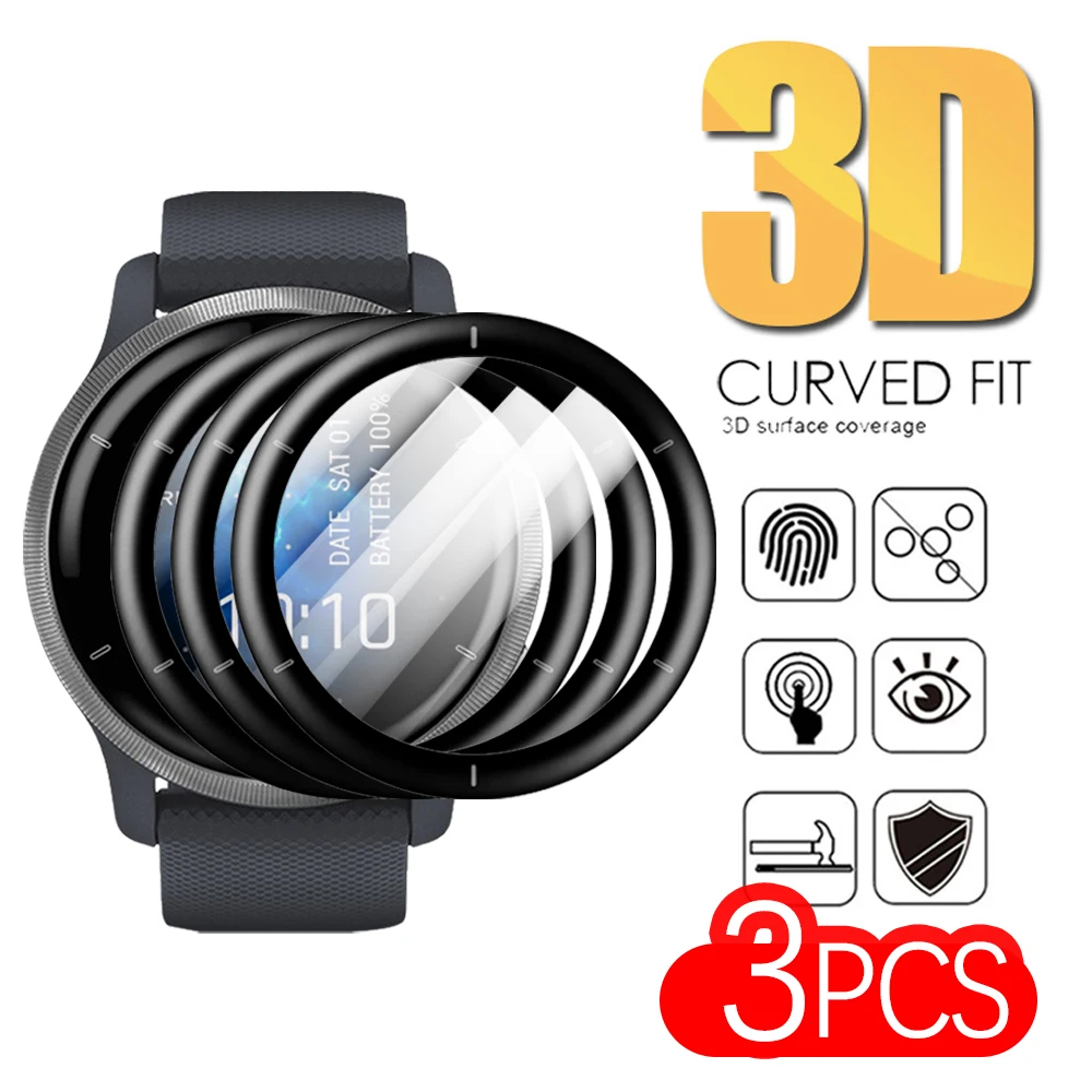 Tempered Glass Screen Protector Film Garmin Venu 2 Plus Screen