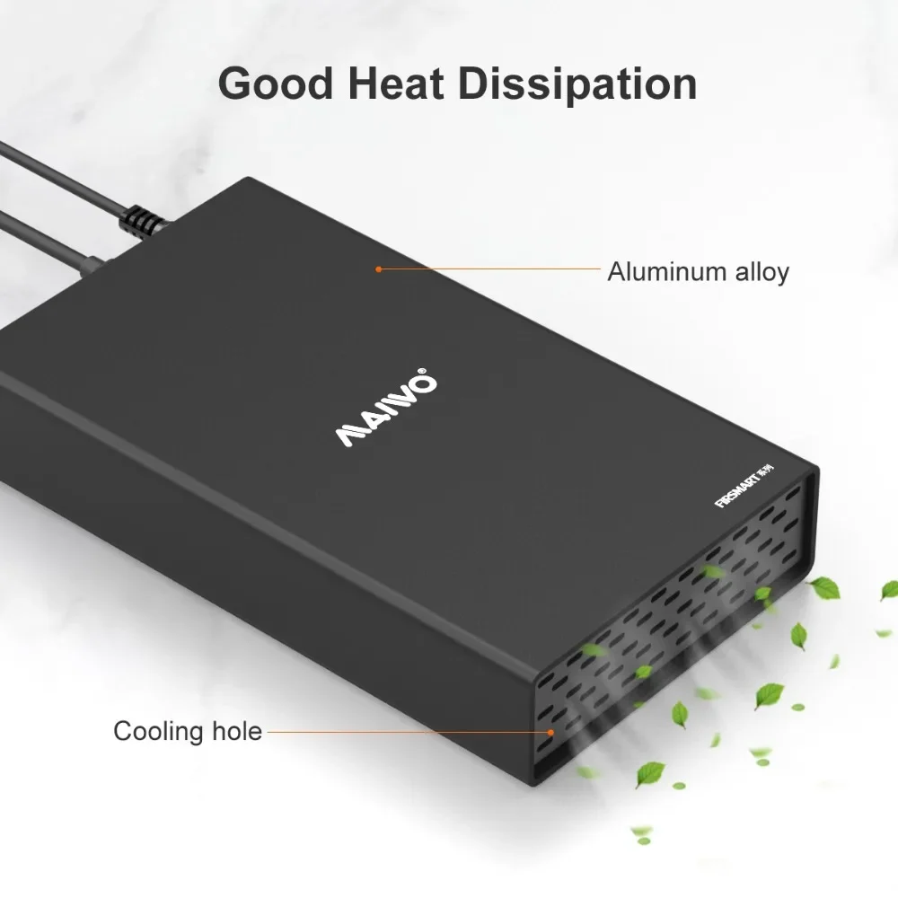 Maiwo-hdd Case para Disco Ssd Caixa Externa Gabinete de Disco Rígido Usb c 3.1 2.5 3.5 Sata para Usb 3.0 - Imagem 6
