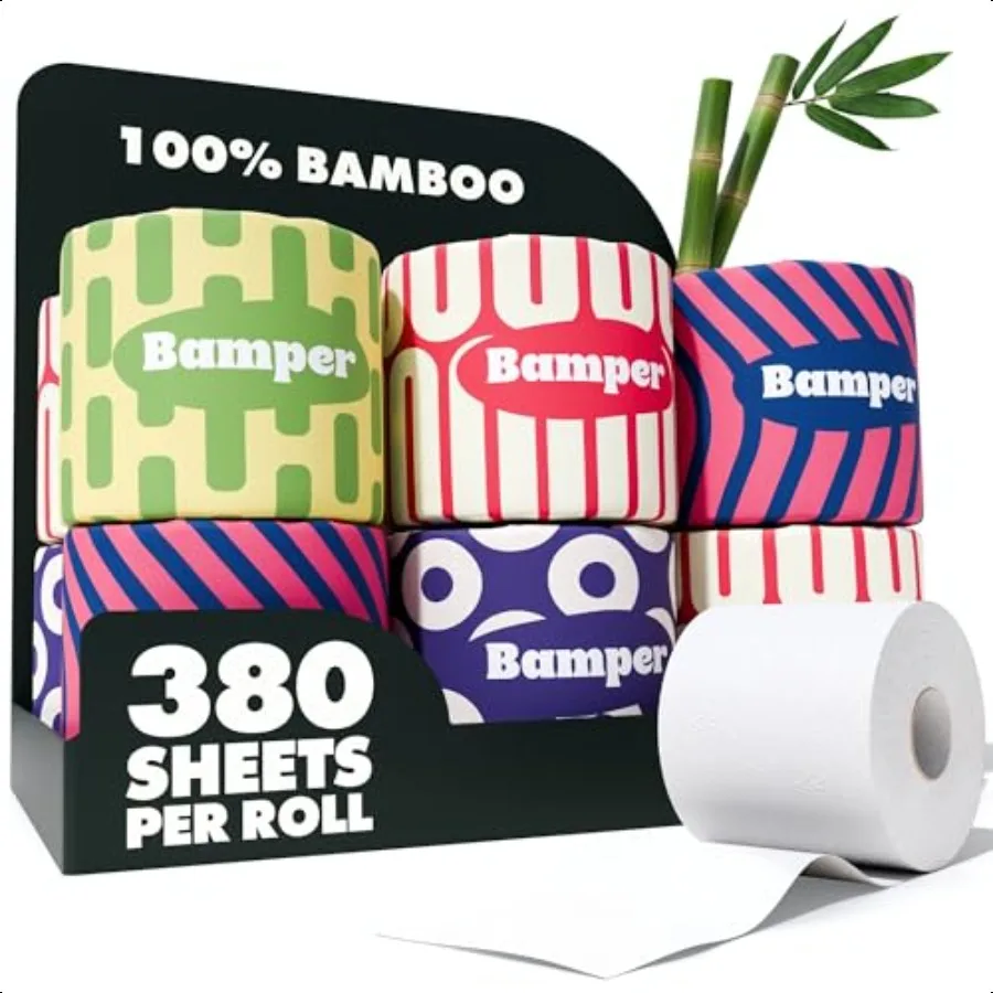 Organic Bamboo Toilet Paper 3 Ply 380 Sheets
