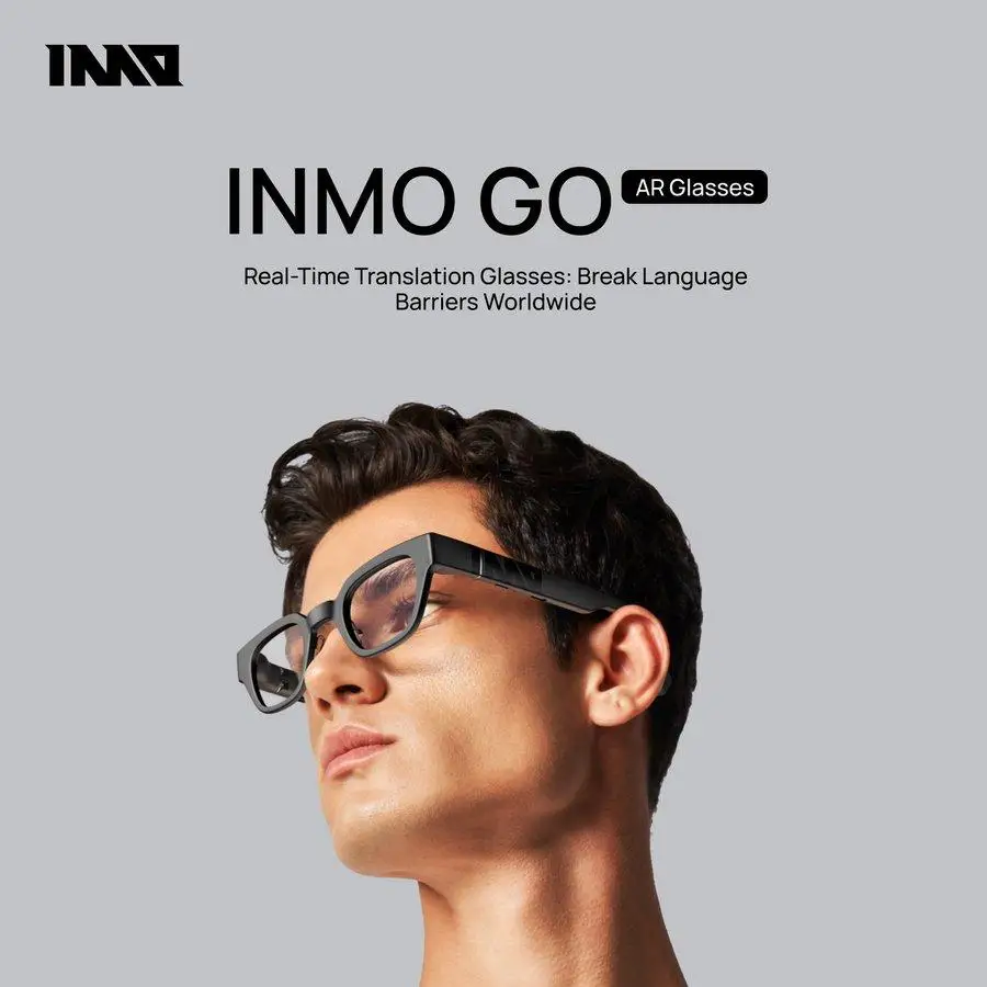 Occhiali Smart INMO GO AR Con Assistente AI, Musica, Chiamate E Traduzione