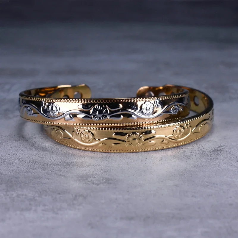 Magnetic Bracelet Men Women Classical Patter Therapeutic Energy Healing Therapy Arthritis Jewelry
