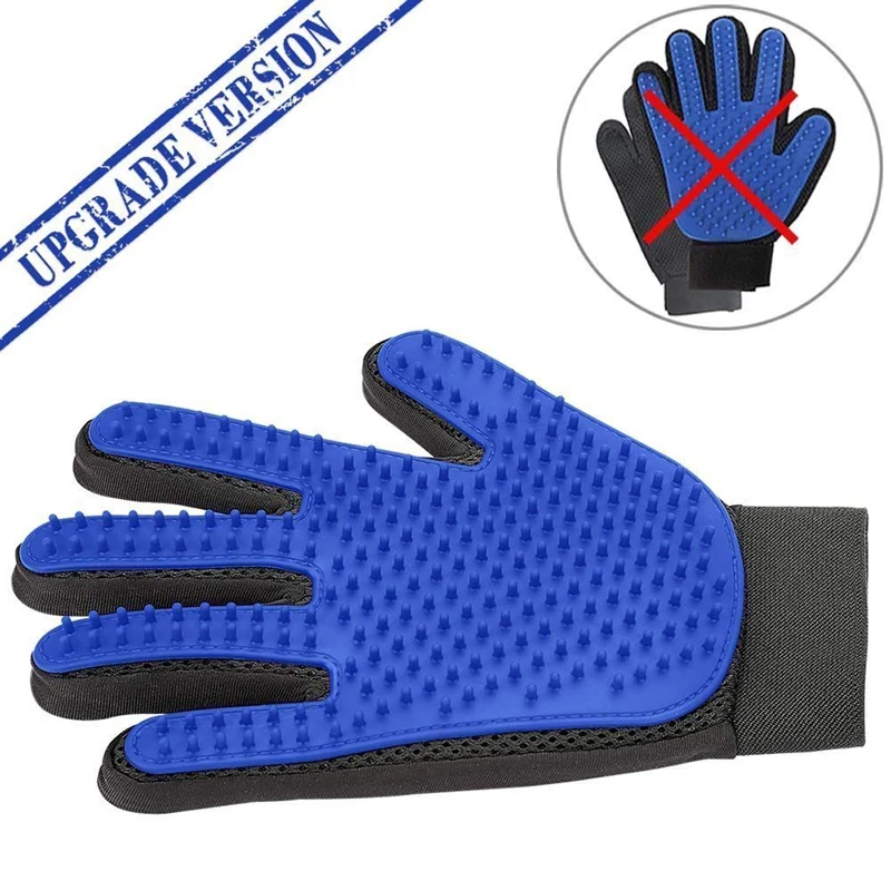 Cat Gloves Silicone Pet Grooming Glove For Cats Hair Brush