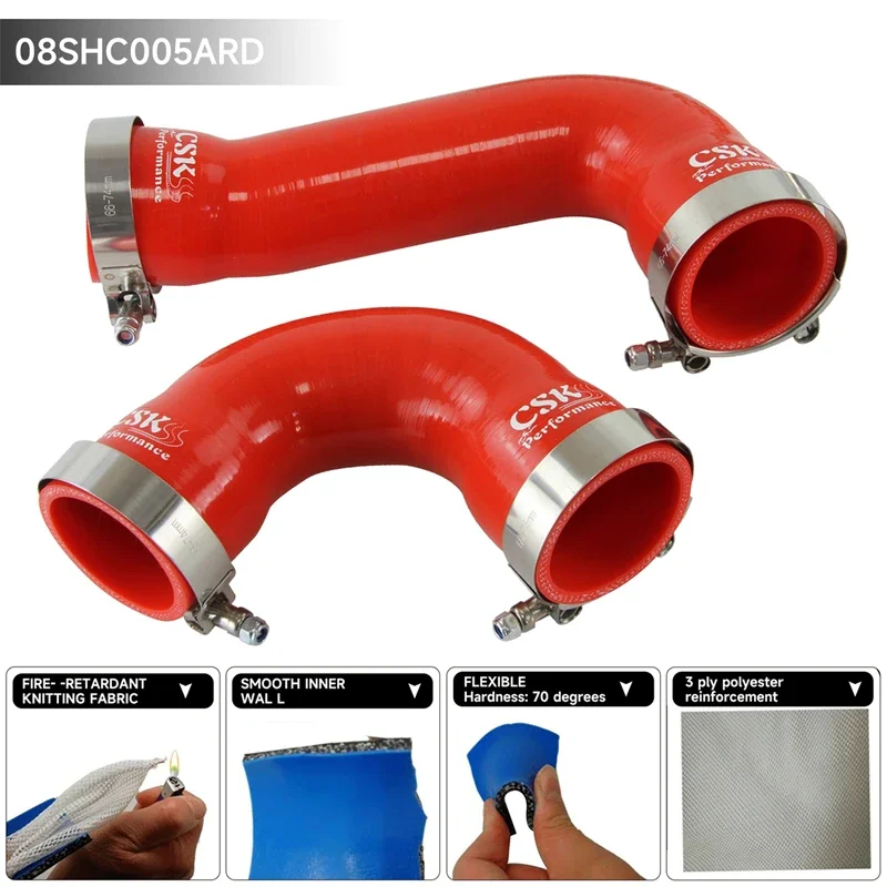 Silicone Intercooler Intake Hose Clamps Kit  For Audi A3/S3 / VW Golf GTI R MK7 1.8T 2.0T TSI