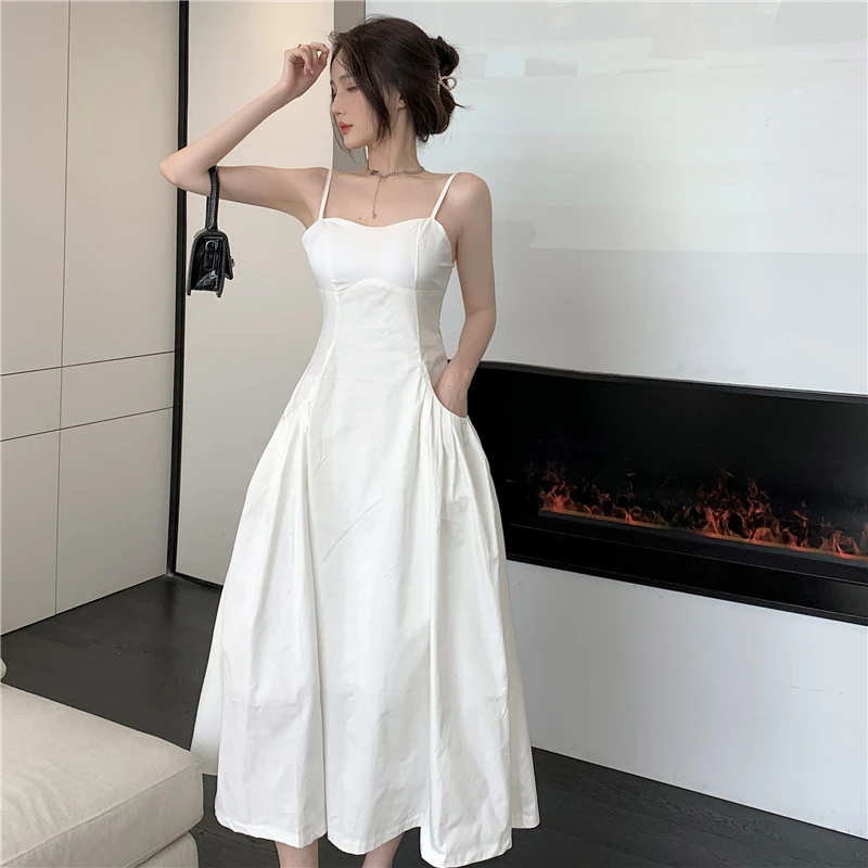 Qgz 일곱 공주 섹시한 정장 가운 오픈 백 허리 장착 Strapless 탱크 드레스 특별 행사를위한 하이 엔드 Feelgown