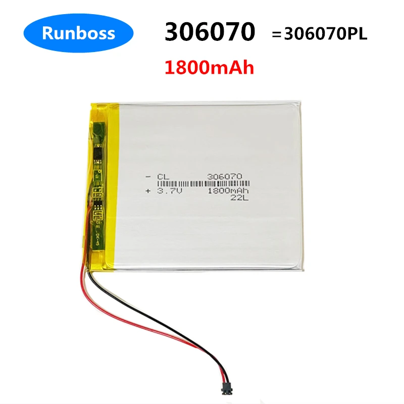 

New 306070 1800mAh Battery For PocketBook 614 615 616 627 628 632 640 touch 2 HD lux 3 626 Plus 4G-15 4K-19 Digma E628 R657 R659