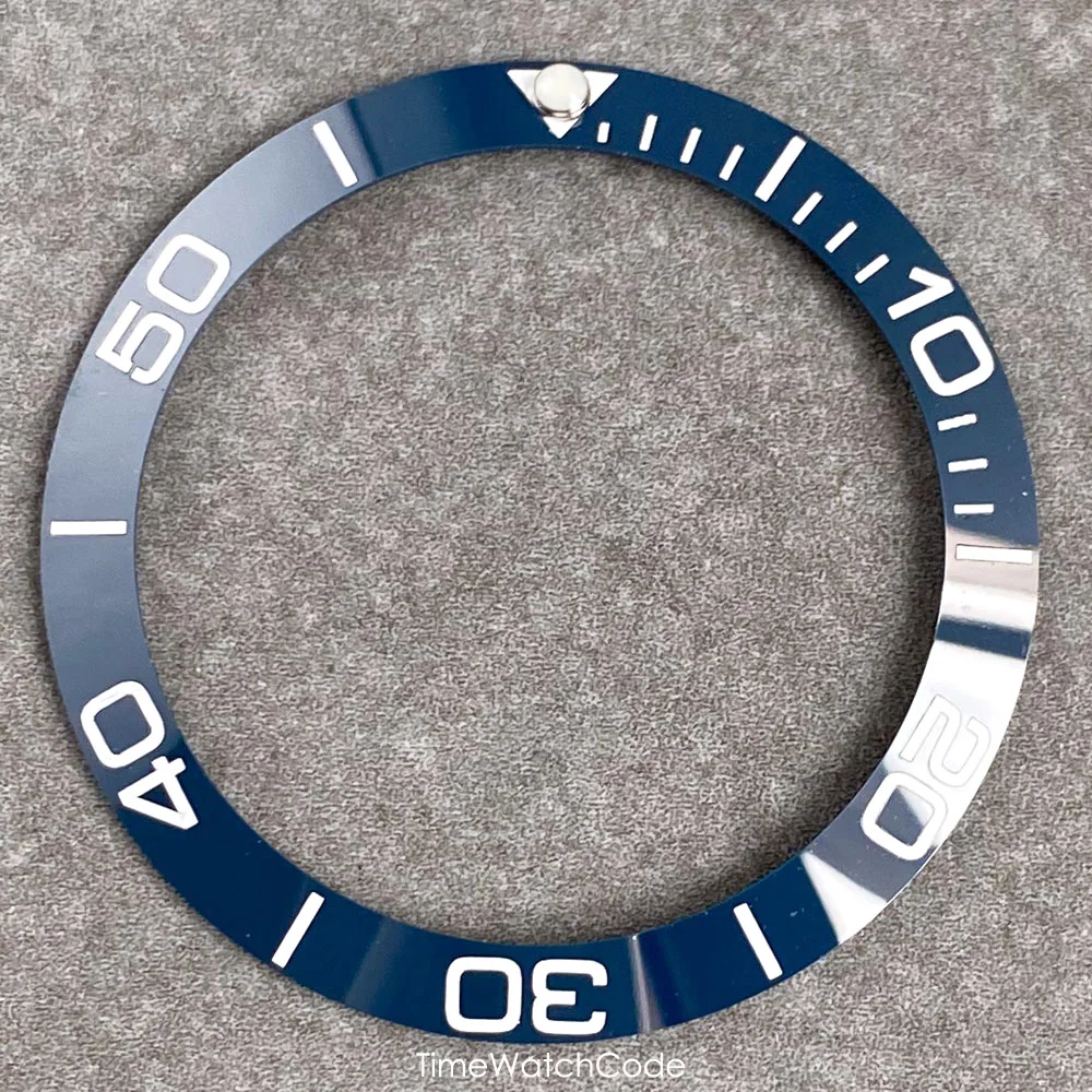 Ceramic Sloping Watch Bezel Insert - Black, Blue, Green, Silver