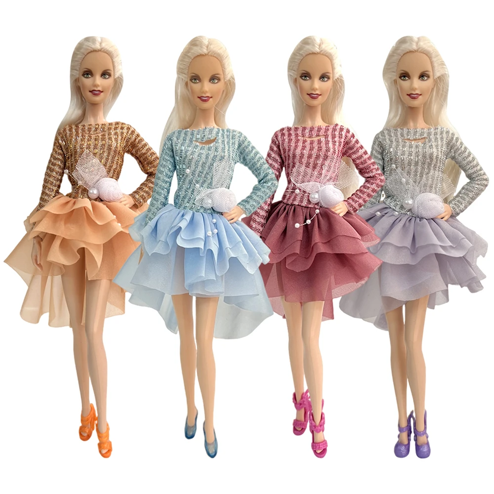Barbie doll clothes dress skirt party gown accessories