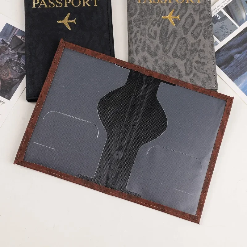 2026 Travel Passport Holder Cover Case for Women Men PU Leather Card Ticket Passport Covers Holder Protective Accessories Wallet