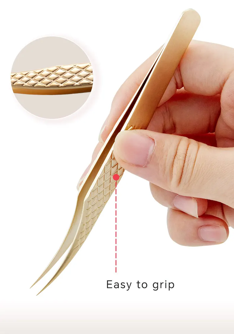 Description Picture 5 of itemLashtalk Eyelash Extension Tweezers Makeup Tools From Nagaraku Stainless Steel Non-magnetic Volume FakeLashes Supplies Accurate