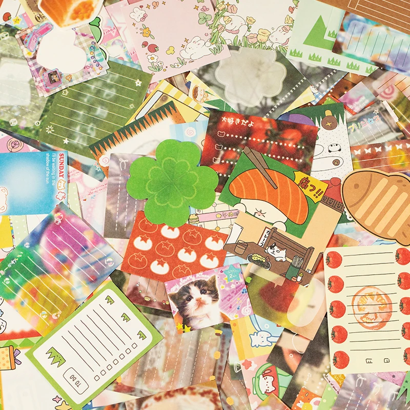 200 Sheets Kawaii Deco Memo Pad Decorative Notes for Notes Cute Paper Material Scrapbook Supplies For Arts Diy Journal Planner 2