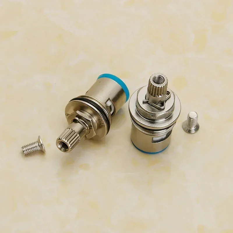 Faucet Valve Faucet Cartridge Universal Replacement Tap Valves Stainless Steel Copper Ceramic Disc Cartridge Inner Faucet Valve Bathroom Accessories