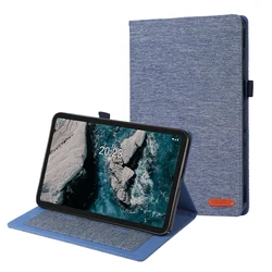 Cowboy - Style Flip Stand Case with Card Pocket and Shockproof Protection for Nokia T21 2022 (Blue)