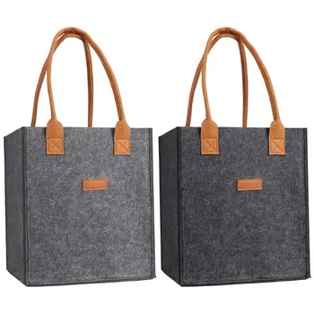 Portabottiglie da 6 bottiglie con divisore Borsa portaoggetti per vino in feltro Borsa regalo portatile per vino Scatola portaoggetti per vino rosso con manico
