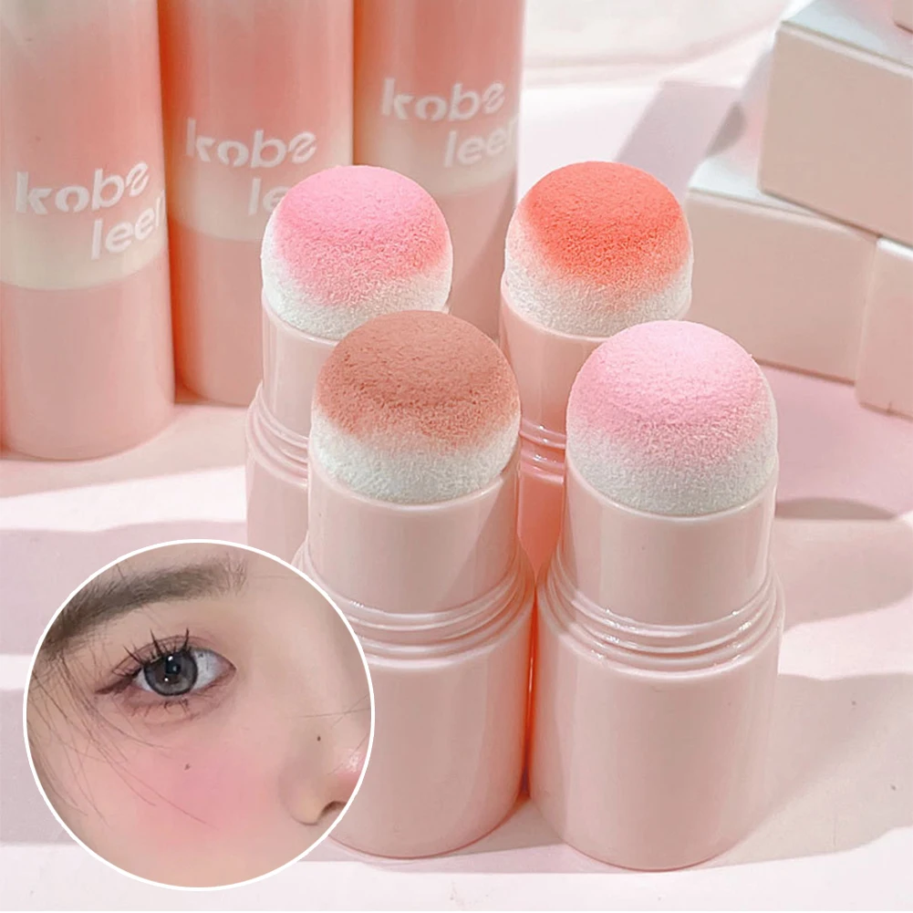 Blush Stick Soft Sponge Blusher Beauty Wand Highlighter Blush With Cushion Liquid Face Bronzer Wand Stick Applicator Makeup 2