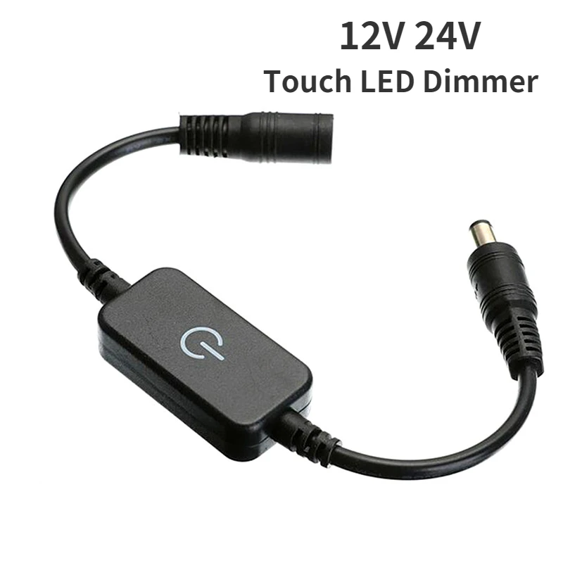 DC 12V 24V LED Strip Touch Dimme Brightness Control Simpl Dimmer Switch Controller 5050 3528 2835 Light Strip Single Color