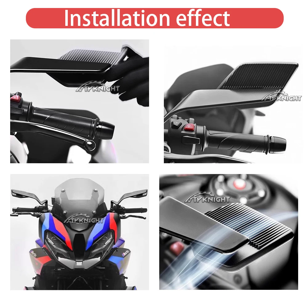 오토바이 액세서리 사이드 뷰 미러 BMW S1000R S1000 R F900R F900XR G310R G310GS용 신형 윈드 윙 스텔스 후방 미러