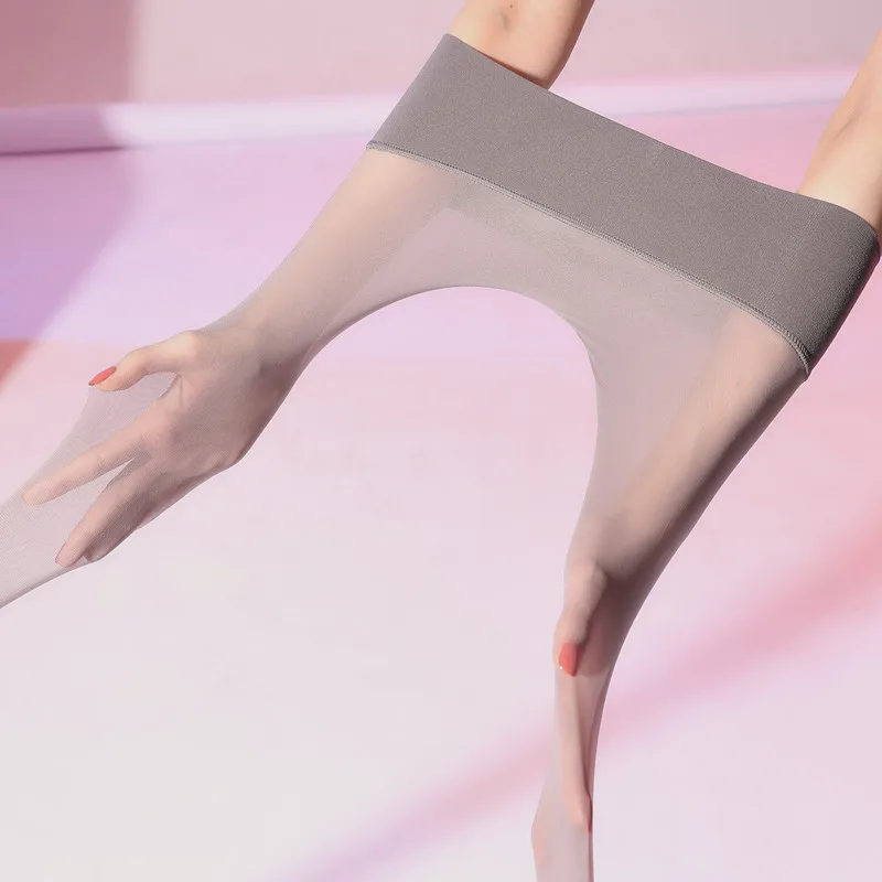 1/2 Stück 0,01 D ultradünne nahtlose Strumpfhosen Sexy Frauen Strümpfe Seidenstrumpfhose Sommer Anti-Haken Nylonstrümpfe Samtstrumpfhose – Detail 12