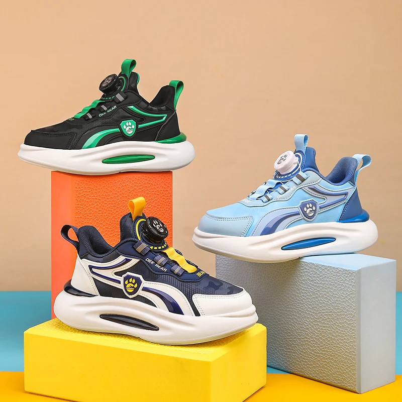 

Sizes 29-39 Student Kids Fashion Shoes Swivel Button Kids Designer Shoes Boys Shoes Sneaker Boy Child Casual Shoes Children Boy