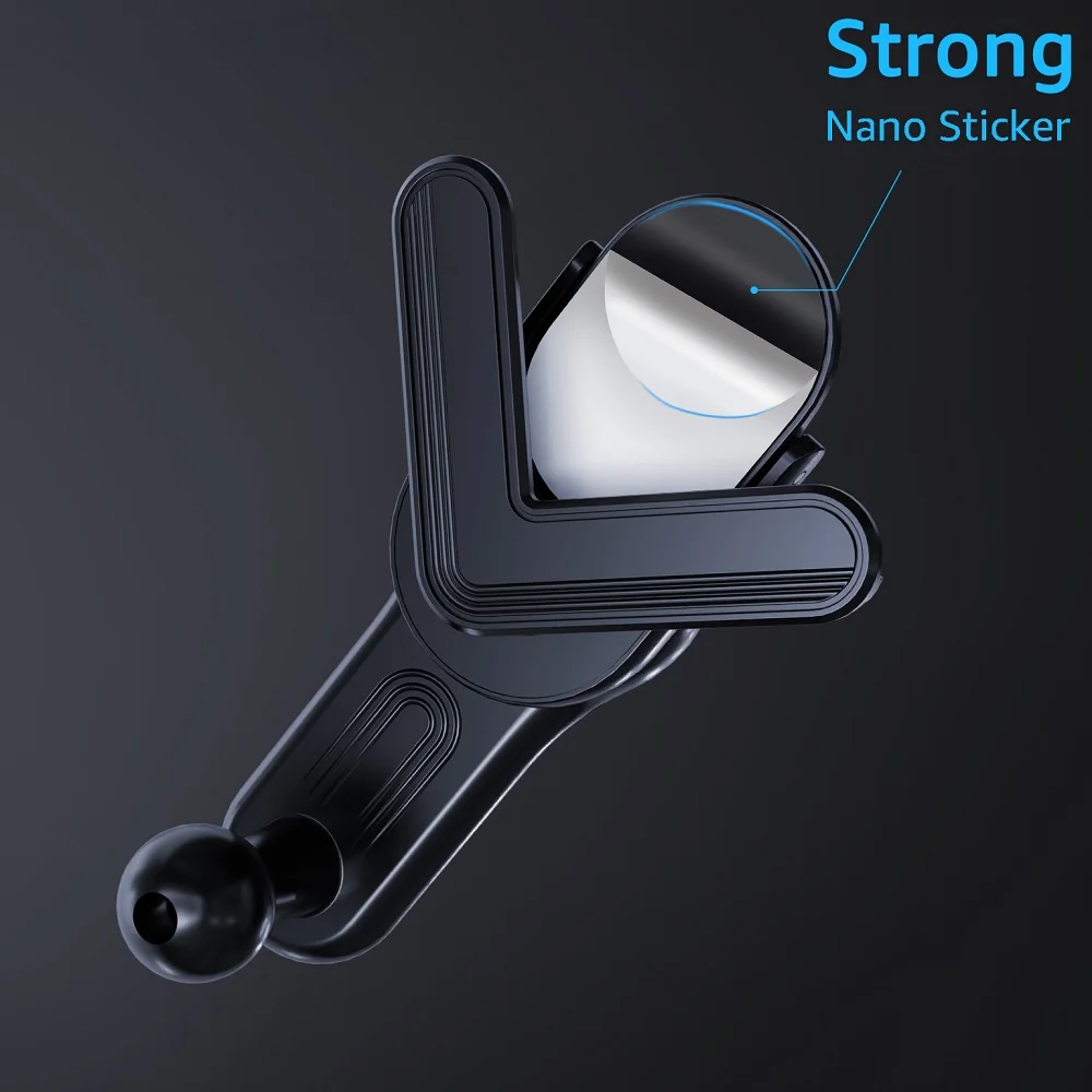 Untoom Mobile Phone Holder Base for Car Display Screen Universal 17mm Ball Head GPS Bracket Sticker Base for Tesla Model 3/Y/S/X