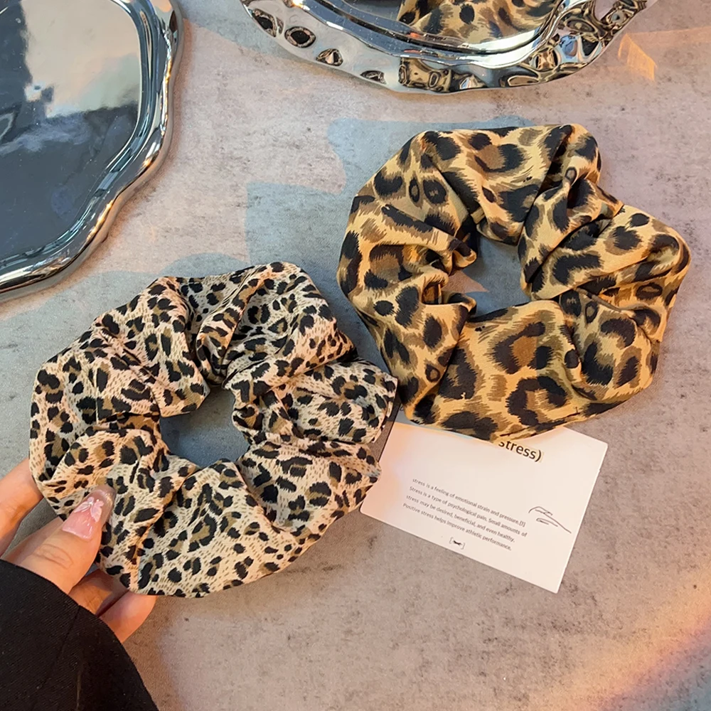Y2K Leopard Print Hair Bands - Versatile & Chic