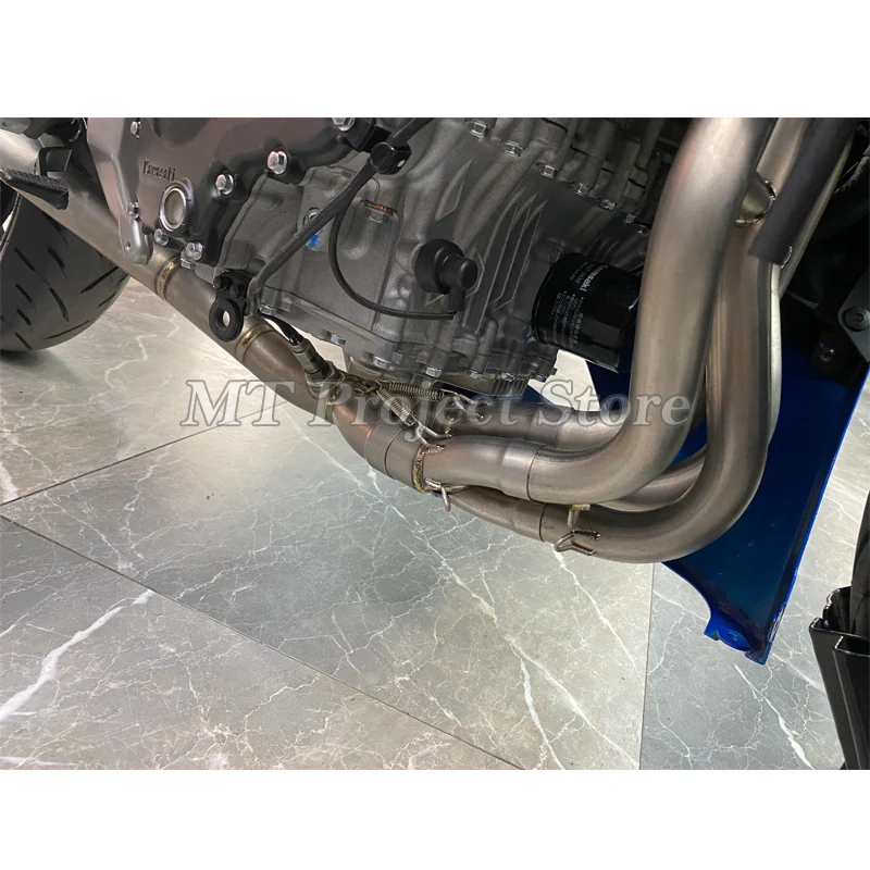 Slip On For Kawasaki Ninja ZX-25R ZX25R ZX 25R 2020 - 2023 Motorcycle Exhaust System Escape Moto Modified Front Middle Link Pipe - Image 3