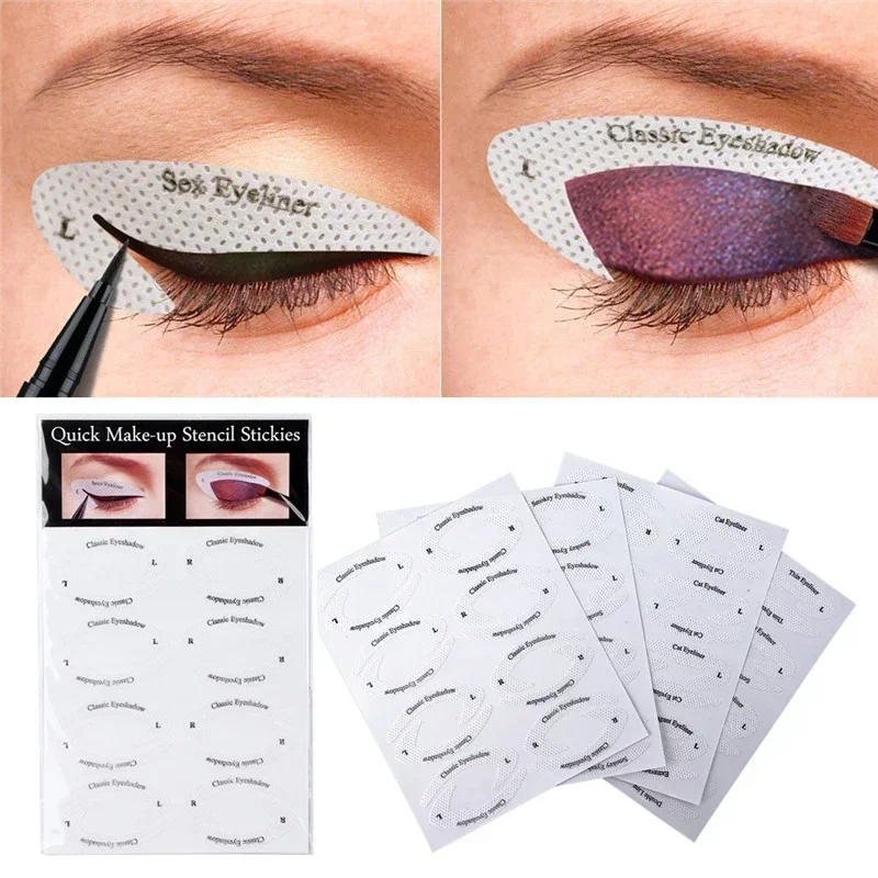 Makeup tools eyeliner stencil tool eye makeup tools makeup template makeup sticker pieces card cat eyebrow stencil tools new eyeliner sticker eye eye shadow Maquiagem