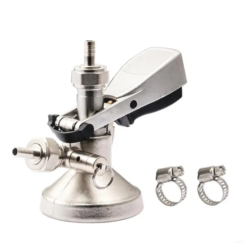 23GA 5/8inch Beer Kegs Coupler Dispenser with Pressure Relief Valves Beer Kegs Coupler