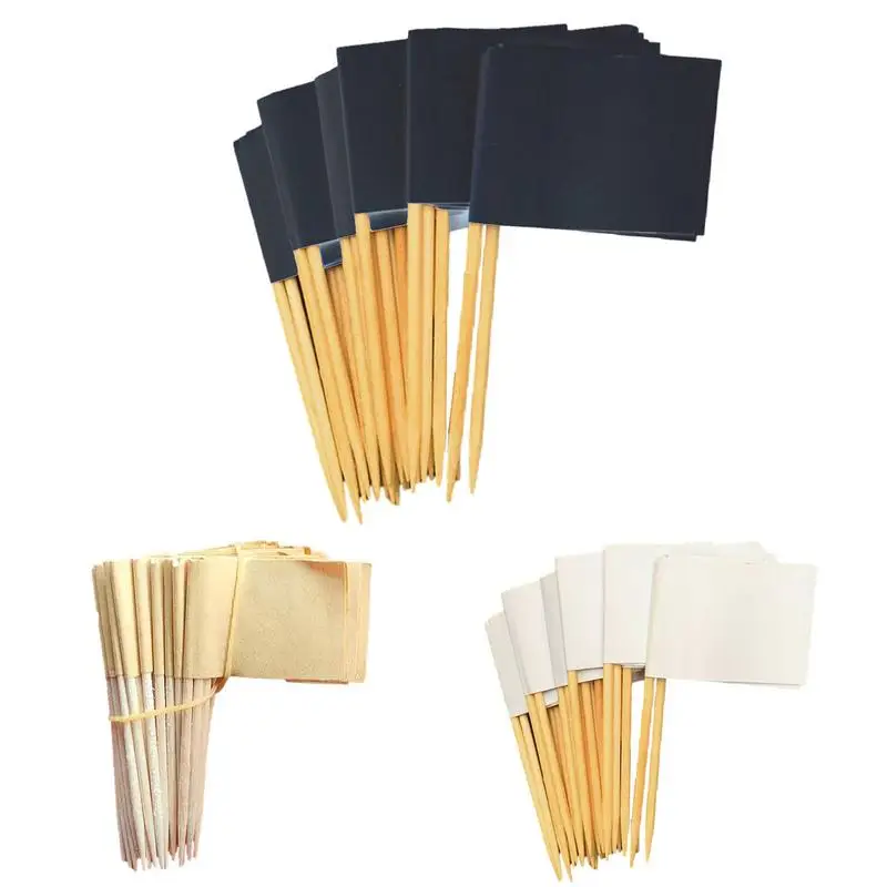 

Cheese Markers 100pcs Food Labels Kraft Mini Stick Cupcake Toppers DIY Picks Party Decoration for Cupcake Topper Party Decor