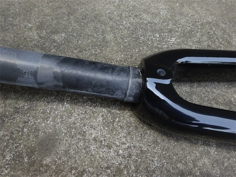 TSUNAMI フロントフォーク 黒 700c 値下げ不可 Tsunami-カーボンファイバーフロントフォーク700c,28.6mm,歯なし