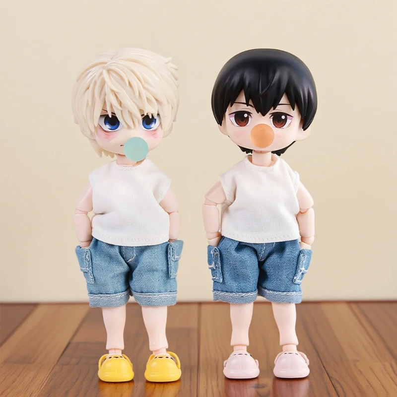 2Pcs 1:12 OB11 Welpen Bär Schwein Schuh Puppe Klassische Schuhe Anzug Für Ob11 1/12 Bjd Abnehmbare Puppe Gsc DOD YMY puppe Zubehör – Detail 1