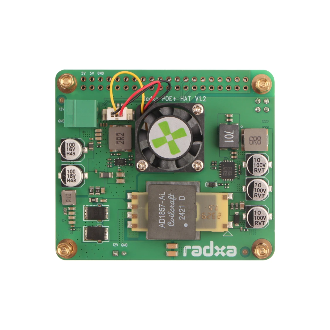 AvaCoreRadxa 25W PoE+ HAT (Radxa X4용)