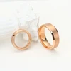 Tungsten Carbide Engagement Rings for Men Women Rose Gold Color Wedding Bands Beveled Edges Matted Finish Comfort Fit 3