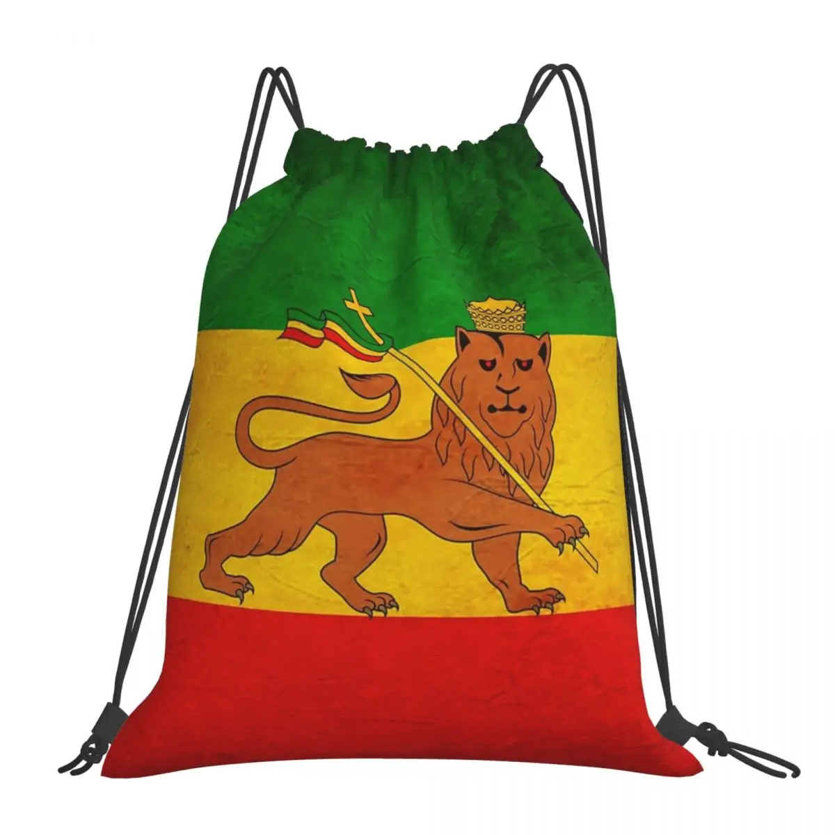 

Lion Of Judah Flag Backpacks Multi-function Portable Drawstring Bags Drawstring Bundle Pocket Sports Bag Book Bags For Man Woman