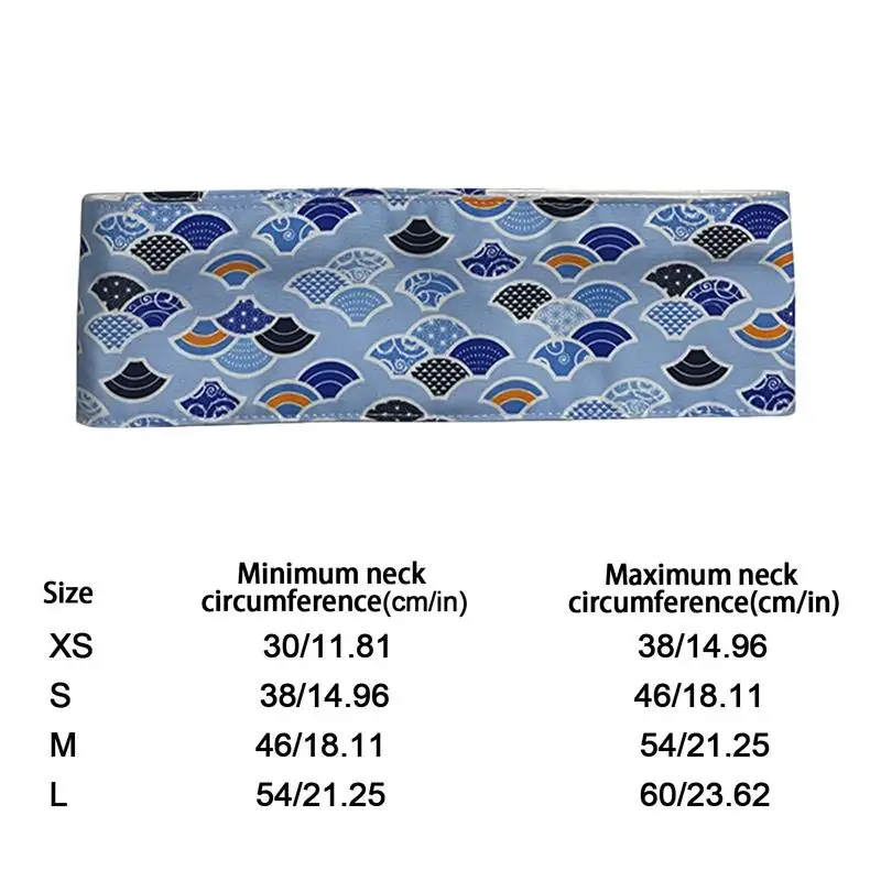 Dog Cooling Collar Cute Pattern Chill Out Cooling Pet Bandanas Neck Cooler For Small Dogs Cats Pet Collars For Hot Days
