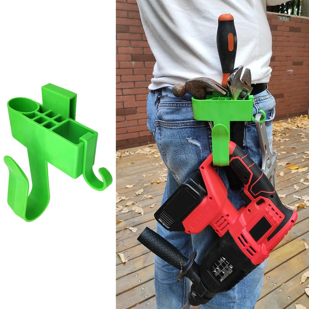 

Portable Hanging Zipper Eletric Drill Organizer Working Tool Bag Hook Clip Waist Pocket Hardware Tool Storage Holder