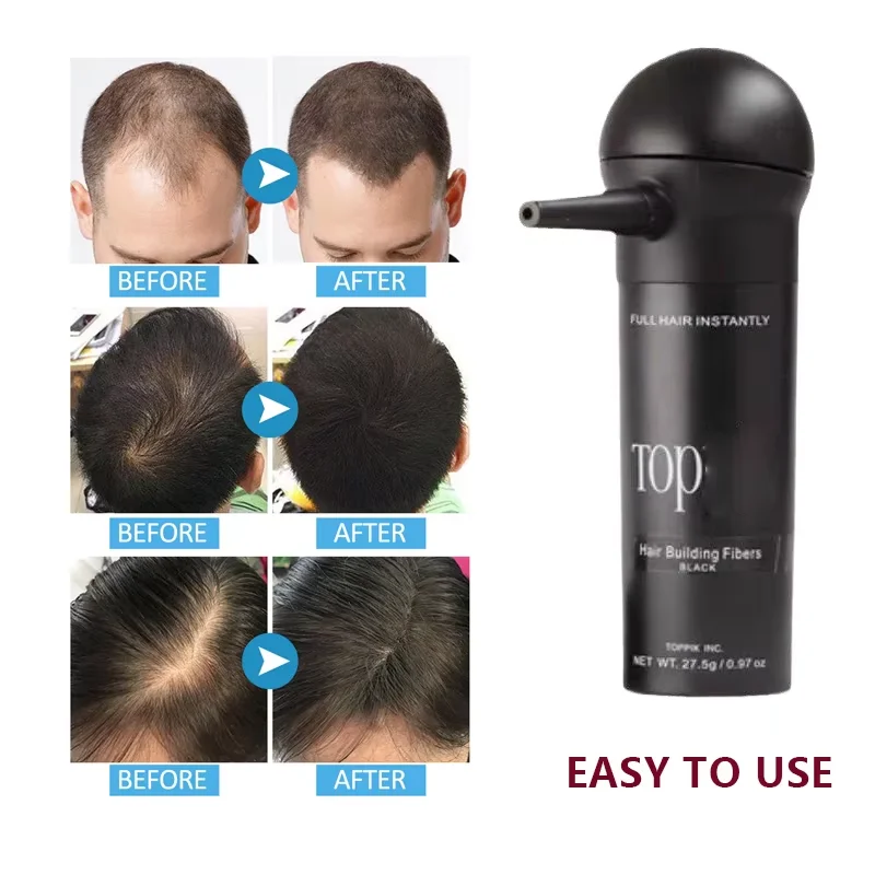 Hair Building Fibers 27.5 grams Filled Thin or Sparse Hair Instant Dense Plump Hair Men and Women