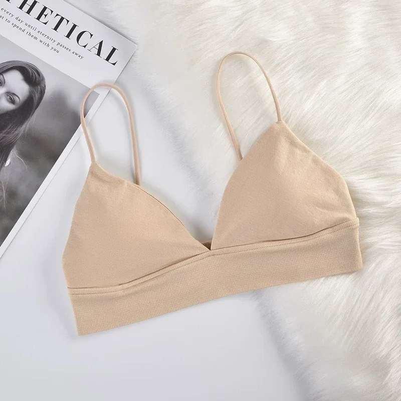Women Lingerie Bra Women Tube Tops Summer French Triangle Tube Top Seamless Bras Camisole Wireless Backless Bralette