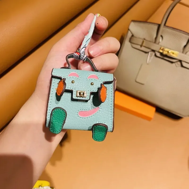 Home Mini Doll Bag Pendant Cute Monster Earphone Bag Car Keychain Car Pendant y2k