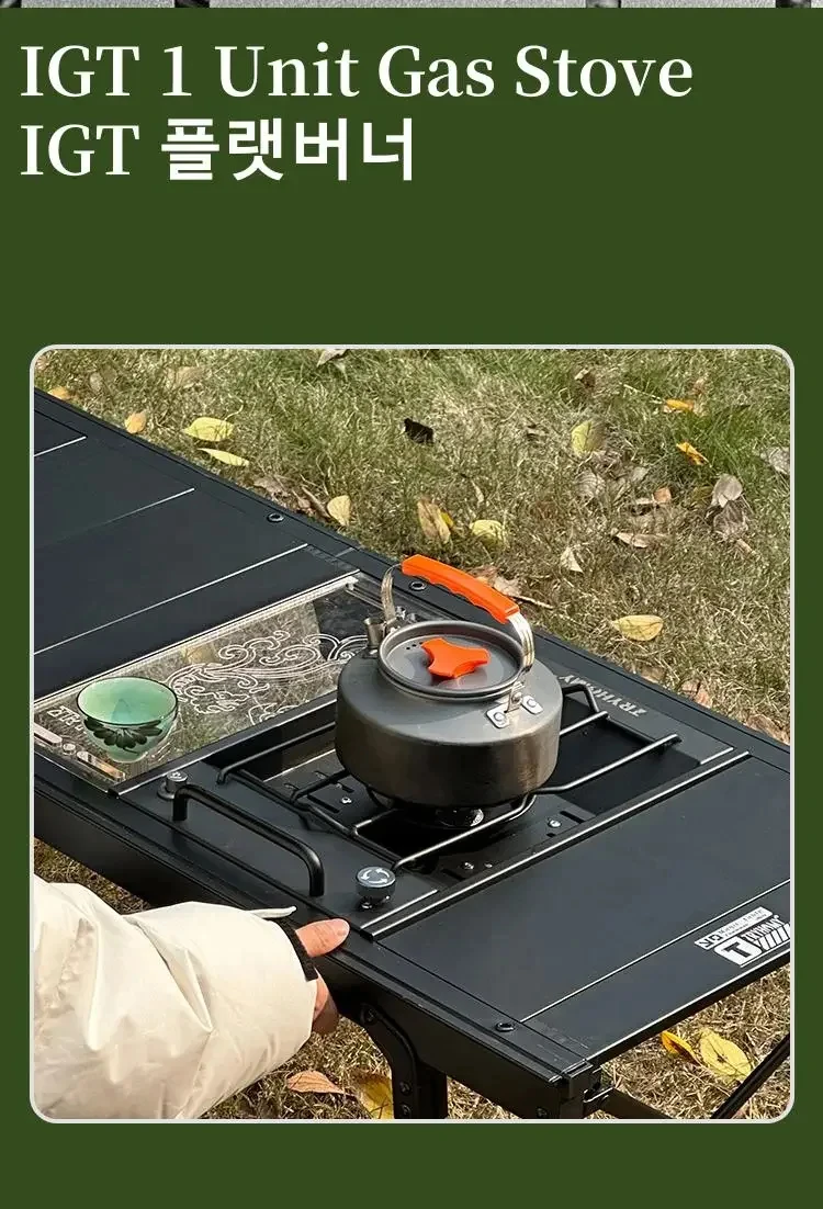 8000W IGT Gas Sinking Stove 3 Burner Stainless Steel Portable Camping Stove Desktop Brazier Grill Windproof Butane Propane image 13