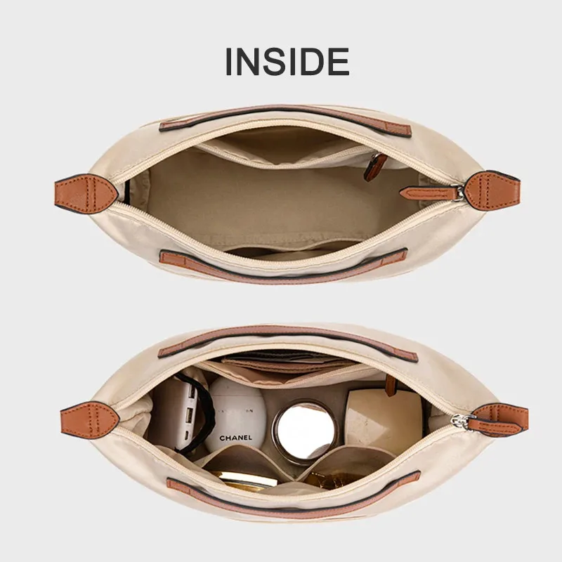 Bag Organizer Inner Liner Accessory For Longchamp LE PLIAGE Handbags Expand Space Anti-Collapse Satin Fabric Insert Pocket 5
