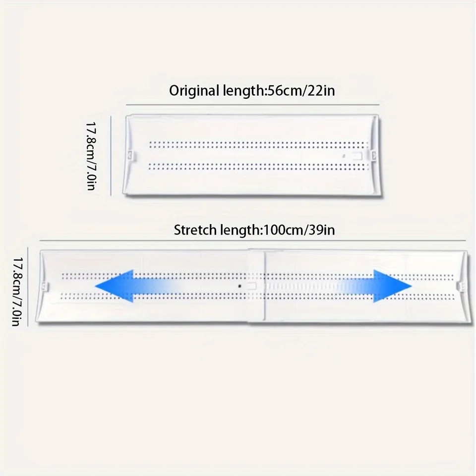 실내 환경에 맞춰 공기 흐름을 최적화할 수 있는 확장 가능한 공기 디플렉터