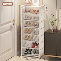 Multiple Layers Shoe Organizer Use At the Door Shoe Rack Organizer Nonwovenfabric Rack Stackable Shelf Adjustable Saving Space