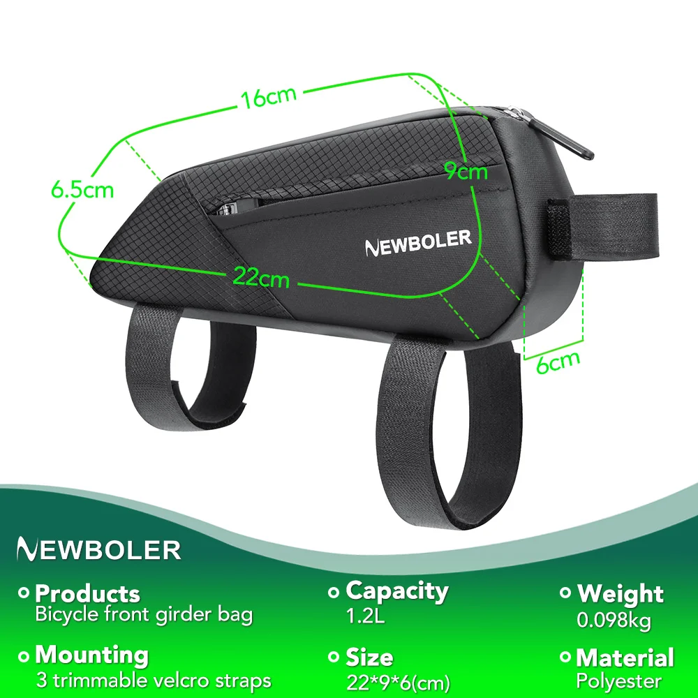 1.2L Portable Bike Frame Bag 3