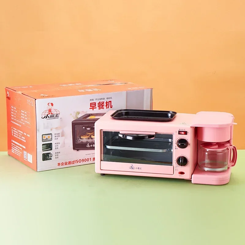 Three-in-one Breakfast Machine, Multi-function Household Oven, Automatic Toaster, Coffee Machine Toaster
